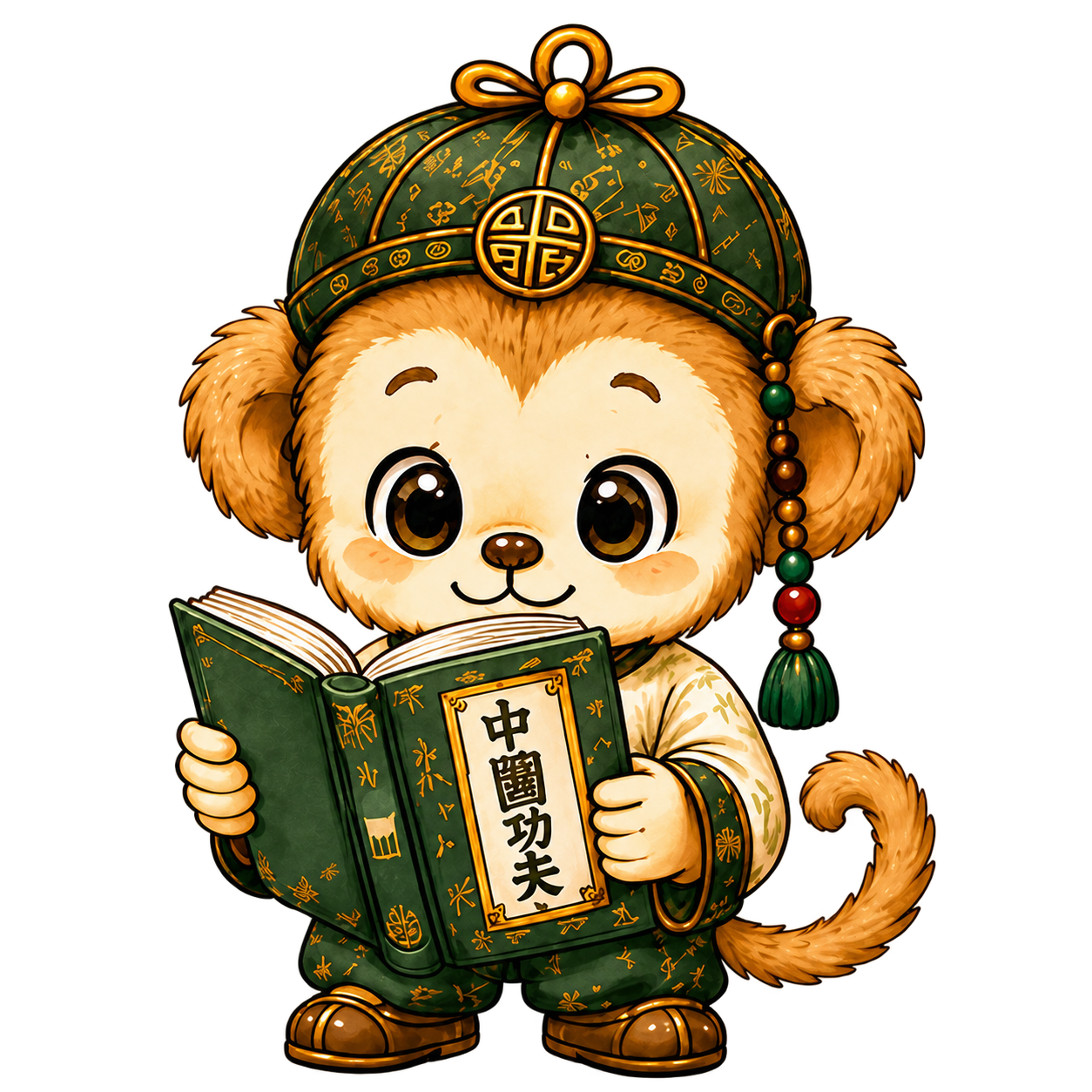 本を読みながら質問を案内する路路(ルールー)