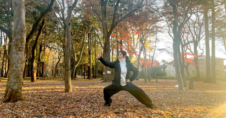 井の頭公園で太極拳 横山春光