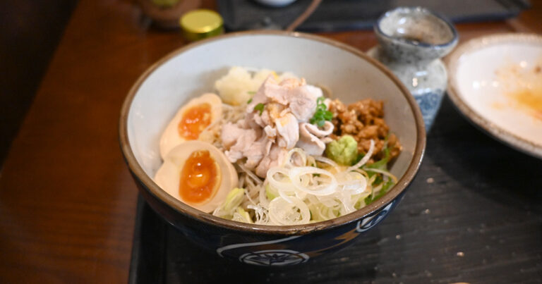 手打ち蕎麦「太古福」ぴり辛冷しタンタン蕎麦
